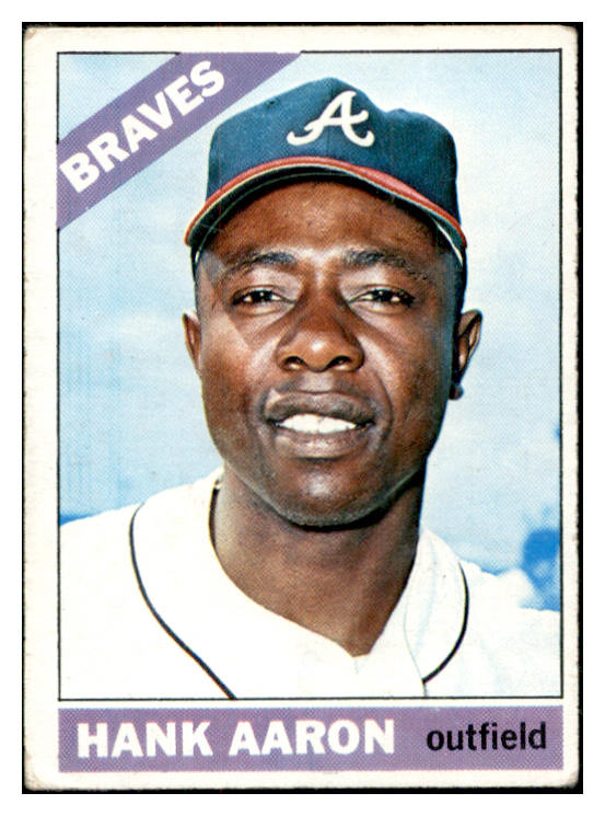 1966 Topps Baseball #500 Hank Aaron Braves VG 534176