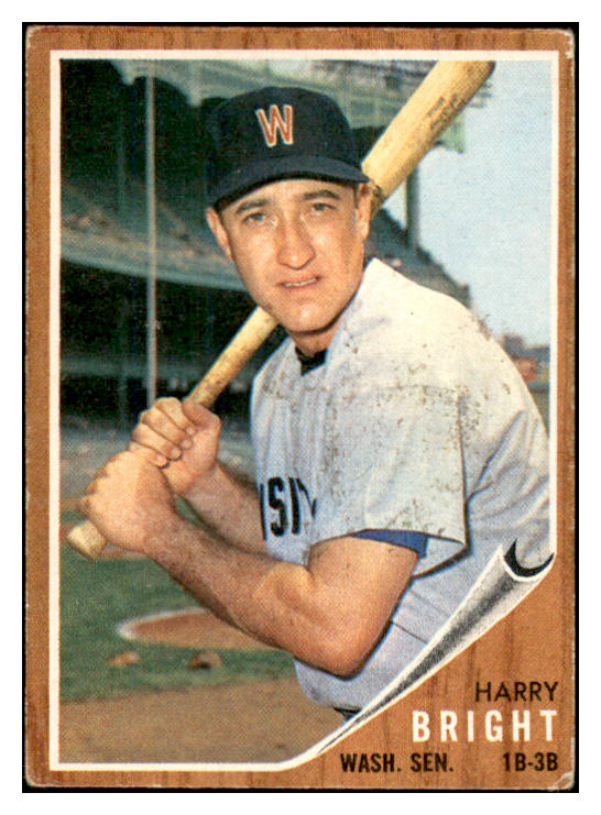 1962 Topps Baseball #551 Harry Bright Senators VG 534181
