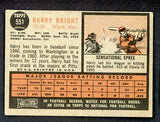 1962 Topps Baseball #551 Harry Bright Senators VG 534181