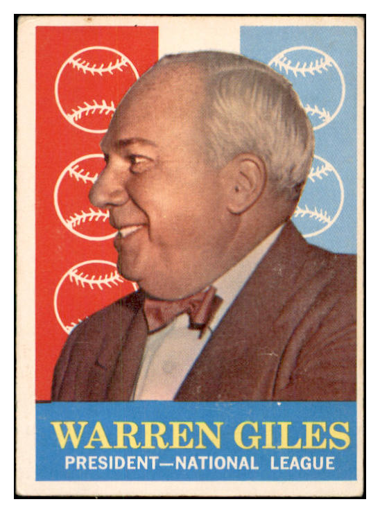 1959 Topps Baseball #200 Warren Giles President VG-EX 534182