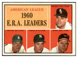 1961 Topps Baseball #046 A.L. ERA Leaders Jim Bunning VG-EX 534183