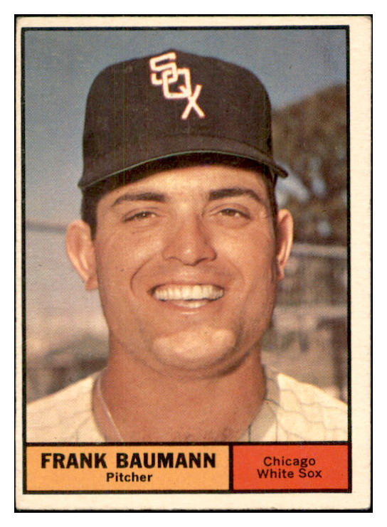 1961 Topps Baseball #550 Frank Baumann White Sox VG-EX 534187