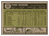 1961 Topps Baseball #550 Frank Baumann White Sox VG-EX 534187