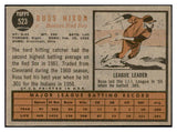1962 Topps Baseball #523 Russ Nixon Red Sox EX-MT 534199