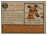 1962 Topps Baseball #560 Chuck Estrada Orioles EX-MT 534203