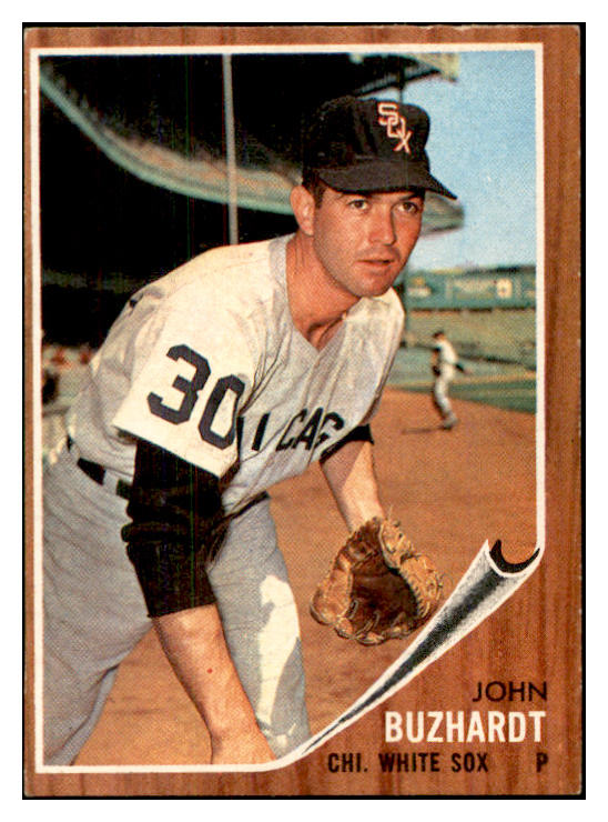 1962 Topps Baseball #555 John Buzhardt White Sox EX-MT 534205