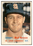 1957 Topps Baseball #094 Bobby Del Greco Cardinals EX-MT 534215