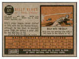 1962 Topps Baseball #571 Billy Klaus Phillies EX-MT 534219