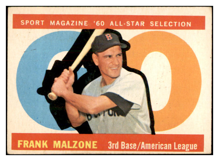 1960 Topps Baseball #557 Frank Malzone A.S. Red Sox VG-EX 534224