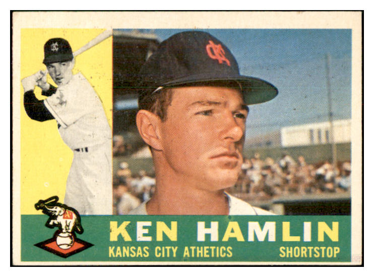 1960 Topps Baseball #542 Ken Hamlin A's VG-EX 534226