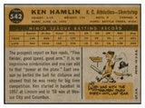 1960 Topps Baseball #542 Ken Hamlin A's VG-EX 534226