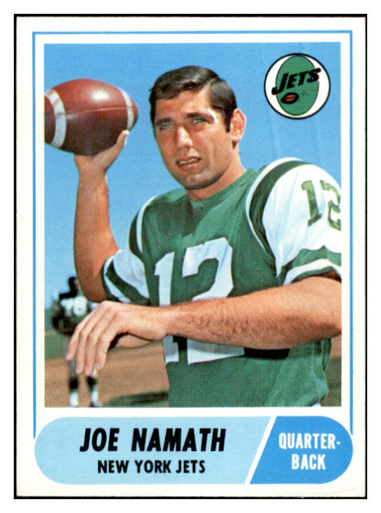 1968 Topps Football #065 Joe Namath Jets EX 534234