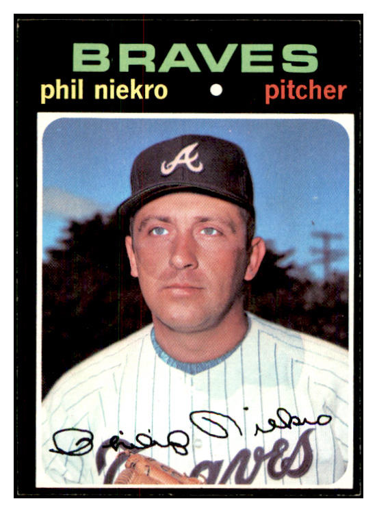 1971 Topps Baseball #030 Phil Niekro Braves EX-MT 534238