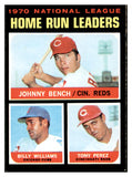 1971 Topps Baseball #066 N.L. Home Run Leaders Johnny Bench EX-MT 534242