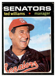 1971 Topps Baseball #380 Ted Williams Senators EX 534244