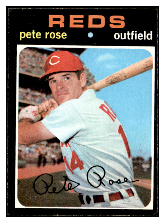 1971 Topps Baseball #100 Pete Rose Reds VG 534253