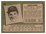 1971 Topps Baseball #100 Pete Rose Reds VG 534253