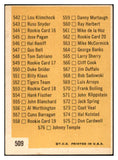 1963 Topps Baseball #509 Checklist 7 EX unmarked 534255