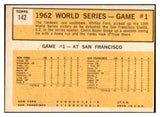 1963 Topps Baseball #142 World Series Game 1 Whitey Ford EX 534257