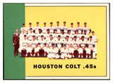 1963 Topps Baseball #312 Houston Colt .45s Team EX-MT 534258