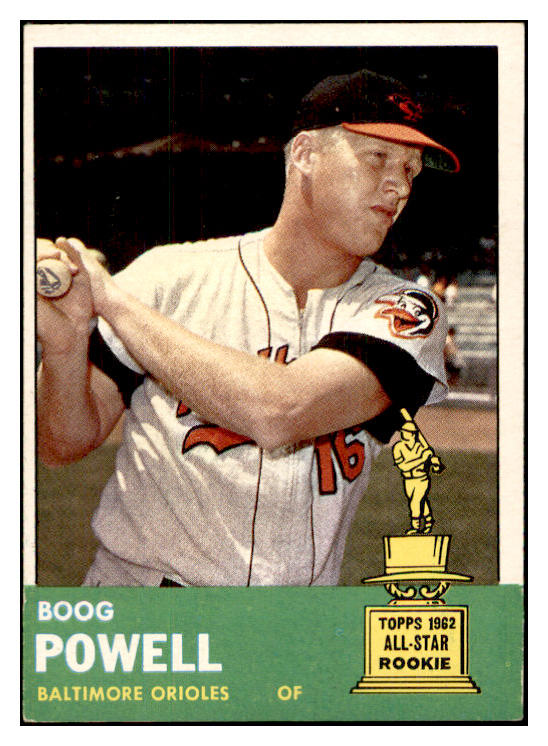 1963 Topps Baseball #398 Boog Powell Orioles EX-MT 534260