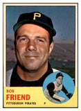 1963 Topps Baseball #450 Bob Friend Pirates EX-MT 534263