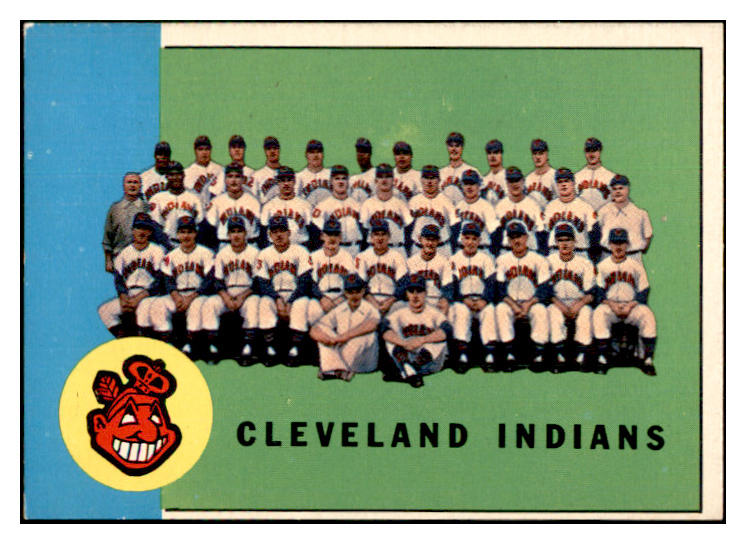 1963 Topps Baseball #451 Cleveland Indians Team EX 534267