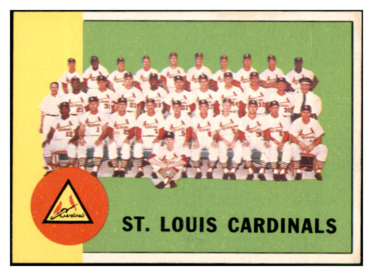 1963 Topps Baseball #524 St. Louis Cardinals Team EX-MT 534268