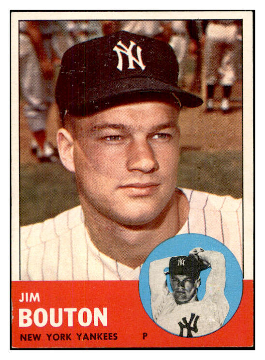 1963 Topps Baseball #401 Jim Bouton Yankees VG-EX 534272