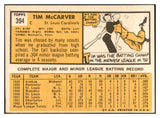 1963 Topps Baseball #394 Tim McCarver Cardinals EX 534273