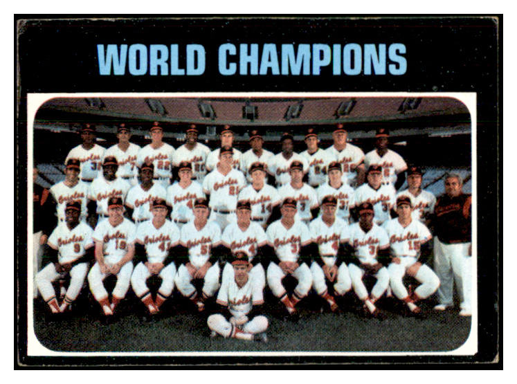 1971 Topps Baseball #001 Baltimore Orioles Team VG-EX 534275