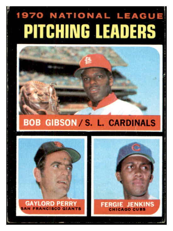 1971 Topps Baseball #070 N.L. Win Leaders Bob Gibson VG-EX 534276