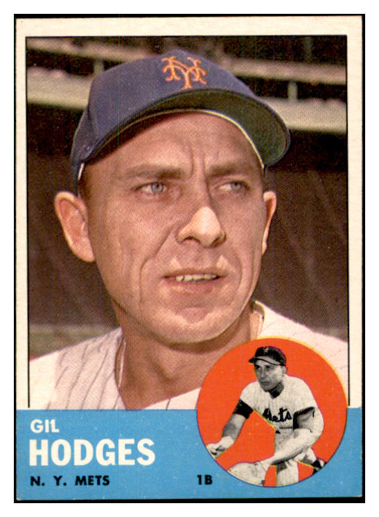 1963 Topps Baseball #245 Gil Hodges Mets EX-MT 534277
