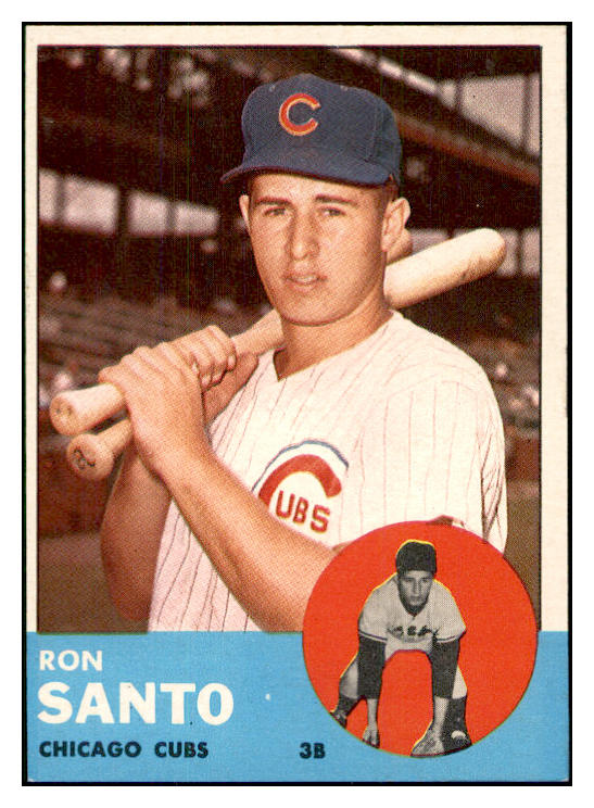 1963 Topps Baseball #252 Ron Santo Cubs EX 534278