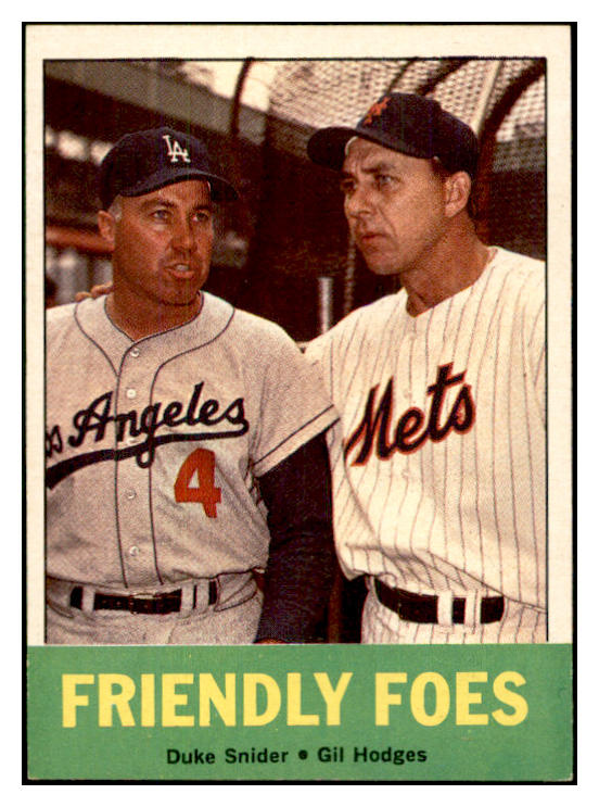 1963 Topps Baseball #068 Duke Snider Gil Hodges EX-MT 534279