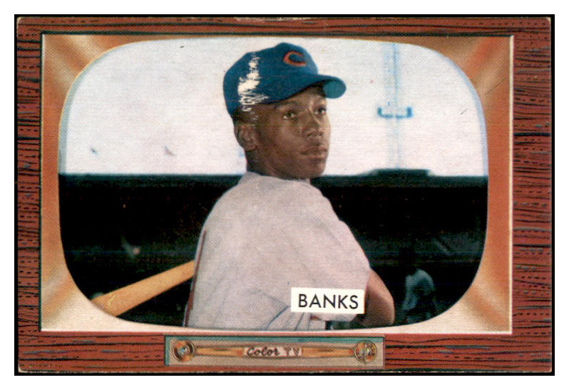1955 Bowman Baseball #242 Ernie Banks Cubs Good 534285