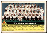 1956 Topps Baseball #134 St. Louis Cardinals Team VG-EX Gray 534300