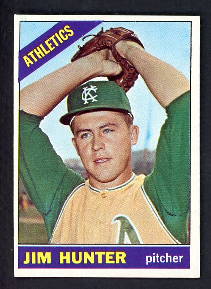 1966 Topps Baseball #036 Catfish Hunter A's EX-MT 534307