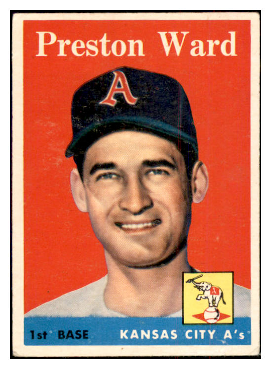 1958 Topps Baseball #450 Preston Ward A's VG-EX 534308