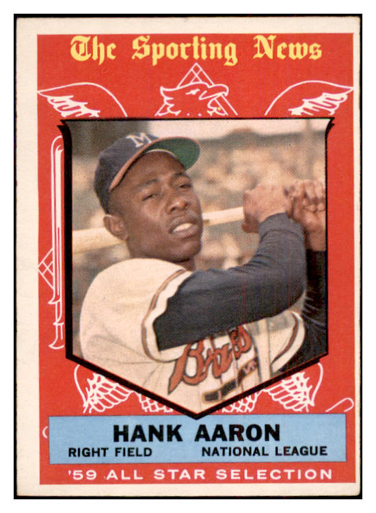 1959 Topps Baseball #561 Hank Aaron A.S. Braves EX-MT oc 534311