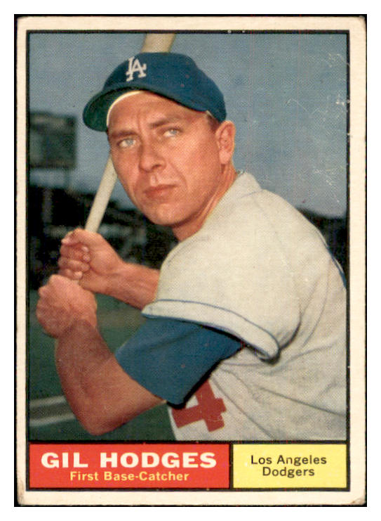 1961 Topps Baseball #460 Gil Hodges Dodgers VG-EX 534312