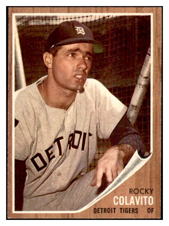 1962 Topps Baseball #020 Rocky Colavito Tigers EX-MT 534321