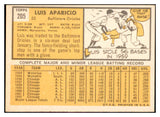 1963 Topps Baseball #205 Luis Aparicio Orioles EX-MT 534325