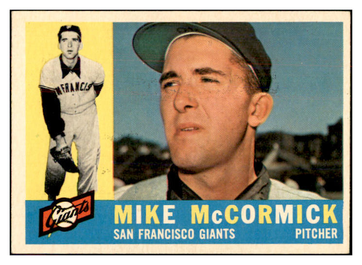 1960 Topps Baseball #530 Mike McCormick Giants EX-MT 534327