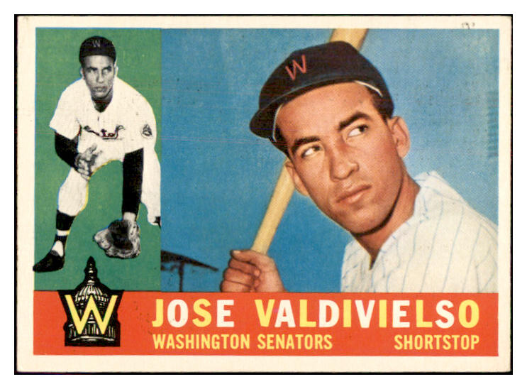 1960 Topps Baseball #527 Jose Valdivielso Senators EX-MT 534331