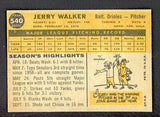 1960 Topps Baseball #540 Jerry Walker Orioles EX-MT 534337