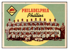1959 Topps Baseball #008 Philadelphia Phillies Team EX-MT 534350
