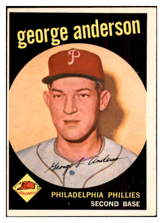 1959 Topps Baseball #338 Sparky Anderson Phillies EX-MT 534351