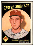 1959 Topps Baseball #338 Sparky Anderson Phillies EX-MT 534351