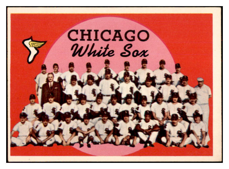 1959 Topps Baseball #094 Chicago White Sox Team EX-MT 534352